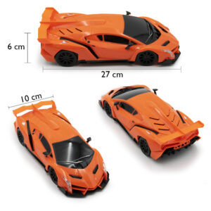 Távirányítós modell sportautó, kormánnyal és pedállal, világító első fényszórókkal (BBJ) - Image 8