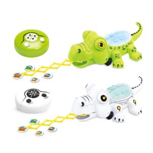 Távirányítós robot krokodil teleszkópos nyelvvel, mozgó szemekkel és elkapható zsákmányokkal (BBJ) - Image 6