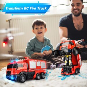 Távirányítós Transformers tűzoltóautó LED fényekkel és működő vízágyúval (BBJ) - Image 3