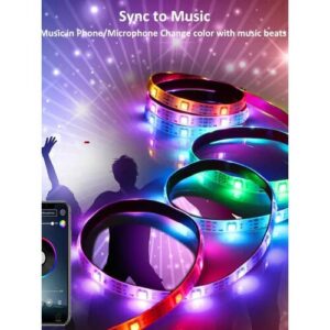 Okos bluetooth LED szalag mobiltelefonos távirányítással - TV háttérvilágítás - 5 méter (BBV) - Image 15