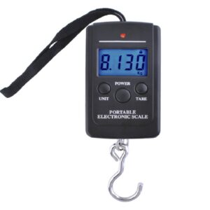 Többfunkciós, hordozható - digitális LED függőmérleg háttérvilágítással - 40 kg-ig (BBV) - Image 6