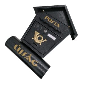 Utcai postaláda újságtartóval – grafitszürke (BBD) (BBA) (BBL) - Image 3