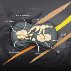 Velociraptor távirányítós játék dínó élethű hanghatásokkal - 31 cm (BBJ) - Image 5