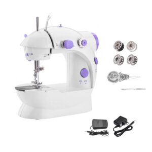 Vezeték nélküli mini varrógép lábpedállal, kettős menettel - csúszásmentes talpakkal, beépített lámpával (BBV) - Image 7