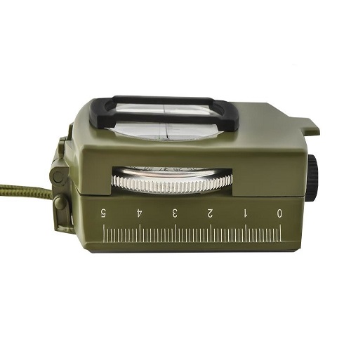 Vízálló katonai iránytű világító nyíllal, tokkal és akasztóval – 2° pontosságú – 16,2 x 6,3 x 3 cm (BB-5717) (7)