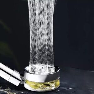 Víztakarékos turbóventilátoros masszázs zuhanyfej - 360°-ban forgatható fej (FX) (BBM) - Image 3