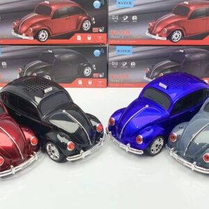 Volkswagen Bogár alakú világító bluetooth hangszóró és rádió - zenélő retro taxi működő fényszórókkal és guruló kerekekkel - 23 cm (BBD) - Image 6