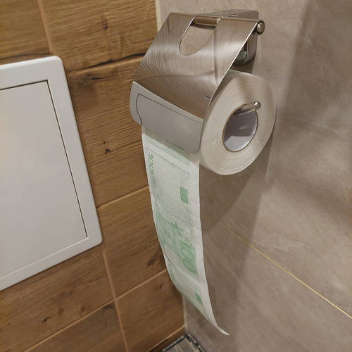 WC papír guriga 100 eurós bankjegy mintával – 2 rétegű (BB-20880) (9)