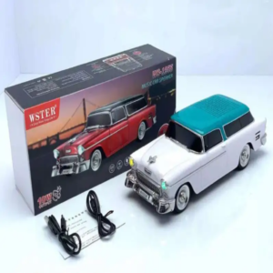 WSTER WS-1955 amerikai retro autó hangszóró FM rádióval, USB bemenettel, villogó fényhatásokkal (BBD) (BBV) - Image 5