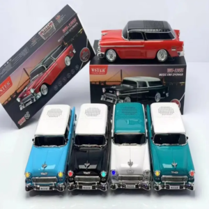 WSTER WS-1955 amerikai retro autó hangszóró FM rádióval, USB bemenettel, villogó fényhatásokkal (BBD) (BBV) - Image 3