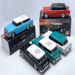 WSTER WS-1955 amerikai retro autó hangszóró FM rádióval, USB bemenettel, villogó fényhatásokkal (BBD) (BBV) - Image 6