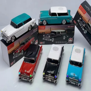 WSTER WS-1955 amerikai retro autó hangszóró FM rádióval, USB bemenettel, villogó fényhatásokkal (BBD) (BBV) - Image 8