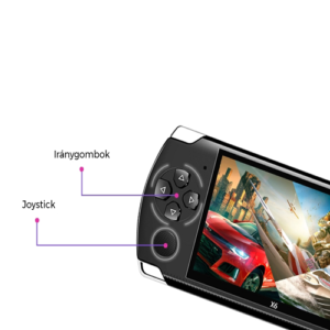 X6 Hordozható videójáték konzol - LCD kijelzővel, beépített játékokkal (BBV) - Image 5