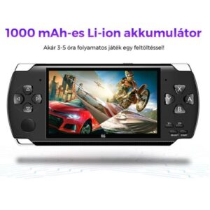 X6 Hordozható videójáték konzol - LCD kijelzővel, beépített játékokkal (BBV) - Image 4