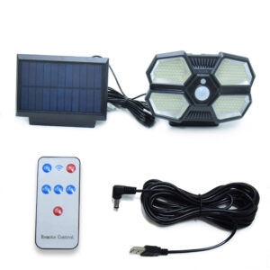 YD-180-2 Szenzoros LED reflektor különálló napelem panellel (BBV) - Image 3