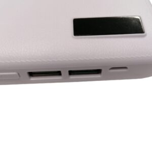 Zseblámpás power bank bőrhatású felülettel - 20000 mAh (THM) - Image 3