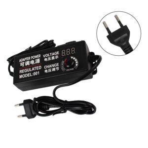 LCD kijelzős hálózati adapter túltöltés elleni védelemmel és feszültség szabályozóval - 100V-240V 50/60Hz (THM) - Image 3