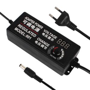 LCD kijelzős hálózati adapter túltöltés elleni védelemmel és feszültség szabályozóval - 100V-240V 50/60Hz (THM) - Image 5