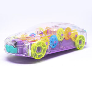 3D-s átlátszó versenyautó gyerekeknek - világít, zenél (BBJ) - Image 3