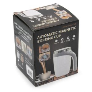 USB-ről tölthető, automatikus, önkeverő bögre hőálló fallal és fedővel - mágneses keverési technológia (BBM) - Image 9