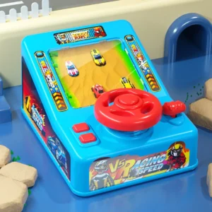 Interaktív, készségfejlesztő autóverseny szimulátor gyerekeknek kormánykerékkel, hang- és fényeffektekkel (BBJ) - Image 4