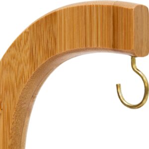 2in1 banán érlelő és frissen tartó kampó bambuszból és fémből - 28,5x16x16 cm (BBKM) - Image 6