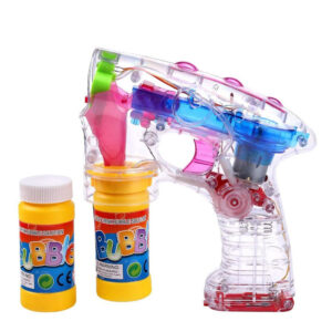Buborékfújó pisztoly átlátszó műanyagból LED világítással - gyerekeknek, fotózáshoz, esküvőre (BBJ) - Image 13