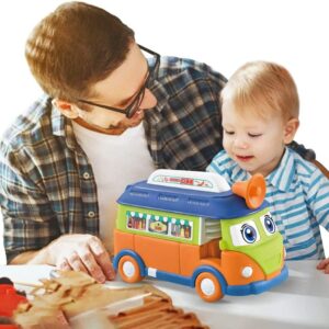 2in1 kinyitható játék minibusz és büfékocsi gyerekenek élethű fény- és hanghatásokkal és rengeteg kiegészítővel - 23 részes (BBJ) - Image 3