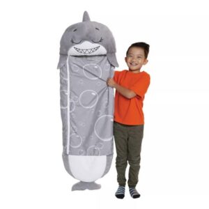 Pihe-puha plüssállattá alakítható hálózsák gyerekeknek - vidám cápa alakú, kompakt, összecsukható hálózsák (FX) (BBJ) - Image 4