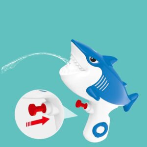 Cápa alakú vízipisztoly gyerekeknek úszószemüveggel - kék (BBJ) - Image 10