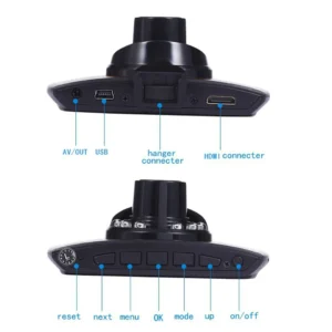 CarCamcorder autós menetrögzítő kamera beépített mikrofonnal és éjjellátó funkcióval - 1080p full HD (BBV) - Image 6