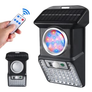 CL-S59 távirányítóval vezérelhető kültéri napelemes riasztó rendszer kék-piros jelzőfénnyel (BBL) - Image 4