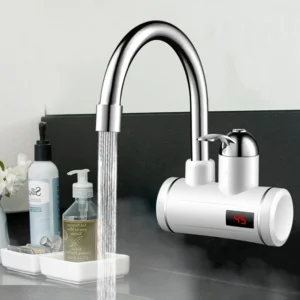 WATER+ Fali csatlakozós vízmelegítő csaptelep, LED kijelzővel (BBL) - Image 3