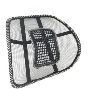 Univerzális deréktámasz, gerinctámasz autóba, irodába vagy otthonra, fekete színben, masszázslappal (BBKM) - Image 8