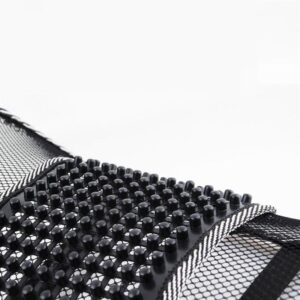 Univerzális deréktámasz, gerinctámasz autóba, irodába vagy otthonra, fekete színben, masszázslappal (BBKM) - Image 7