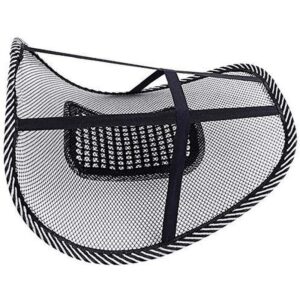 Univerzális deréktámasz, gerinctámasz autóba, irodába vagy otthonra, fekete színben, masszázslappal (BBKM) - Image 4