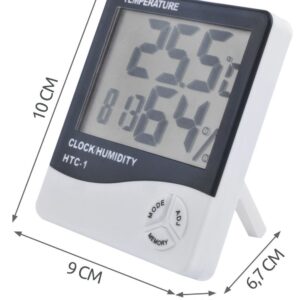 Multifunkciós mérőállomás órával, ébresztővel, páratartalom és hőmérséklet kijelzéssel (BBL) (BBD) - Image 4