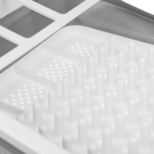 Hordozható, összecsukható, állítható méretű szilikon edényszárító - nyaralóba, mini konyhákba, vidéki házakba, kollégiumba (BBM)(FX) - Image 12