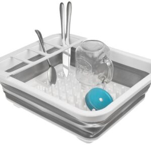 Hordozható, összecsukható, állítható méretű szilikon edényszárító - nyaralóba, mini konyhákba, vidéki házakba, kollégiumba (BBM)(FX) - Image 5