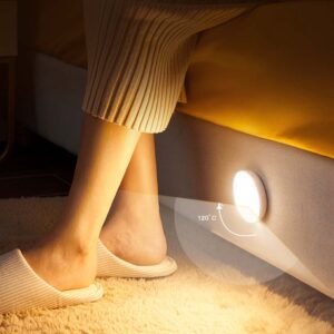 Mágnessel rögzíthető, mozgásérzékelős, kör alakú éjjeli lámpa - biztonsági fény lépcsőkhöz, folyosókra (THM)(BBKM) (BBV) - Image 6