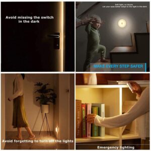 Mágnessel rögzíthető, mozgásérzékelős, kör alakú éjjeli lámpa - biztonsági fény lépcsőkhöz, folyosókra (THM)(BBKM) (BBV) - Image 5