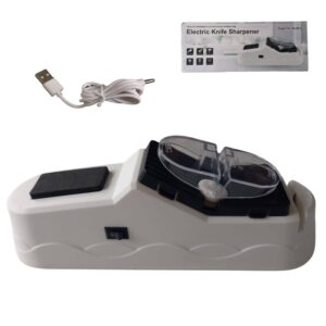 USB-ről működtethető elektromos késélező 3 finomsági fokozattal és erős műanyag házzal - 23,5 x 9 x 6,5 cm (BBV) - Image 9