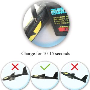 BLACK Akkus eldobós hungarocell modell repülő (36 cm) (BBJ) - Image 3