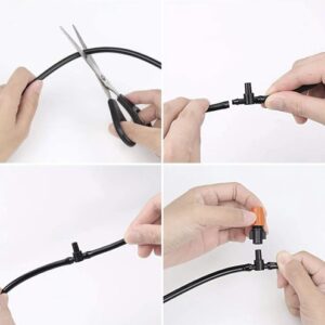 Vízpermet fújó, hűsítő párafüggöny rendszer kertbe, teraszra - 10m hosszú csővel és 11 permetező fejjel - slaghoz csatlakoztatható (BBD) - Image 5