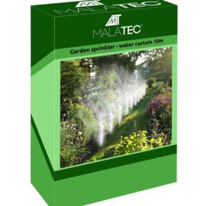 Vízpermet fújó, hűsítő párafüggöny rendszer kertbe, teraszra - 10m hosszú csővel és 11 permetező fejjel - slaghoz csatlakoztatható (BBD) - Image 8