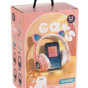 Cicafüles vezeték nélküli fejhallgató - rózsaszín-fehér (BBD) (THM) (BBJH) (BBV) - Image 3