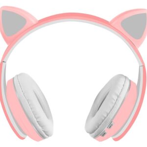 Cicafüles vezeték nélküli fejhallgató - rózsaszín-fehér (BBD) (THM) (BBJH) (BBV) - Image 4