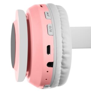 Cicafüles vezeték nélküli fejhallgató - rózsaszín-fehér (BBD) (THM) (BBJH) (BBV) - Image 8