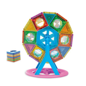 55 részes mágneses építőkészlet - alakzatok, város részletek és akár óriáskerék építéséhez - szórakoztató, készségfejlesztő, kreatív játék (BBJ) (BBMJ) - Image 4