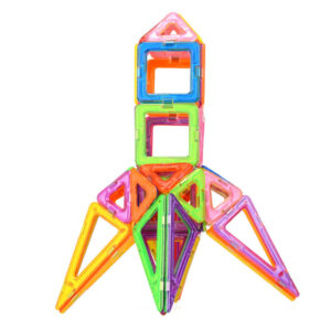 55 részes mágneses építőkészlet - alakzatok, város részletek és akár óriáskerék építéséhez - szórakoztató, készségfejlesztő, kreatív játék (BBJ) (BBMJ) - Image 5